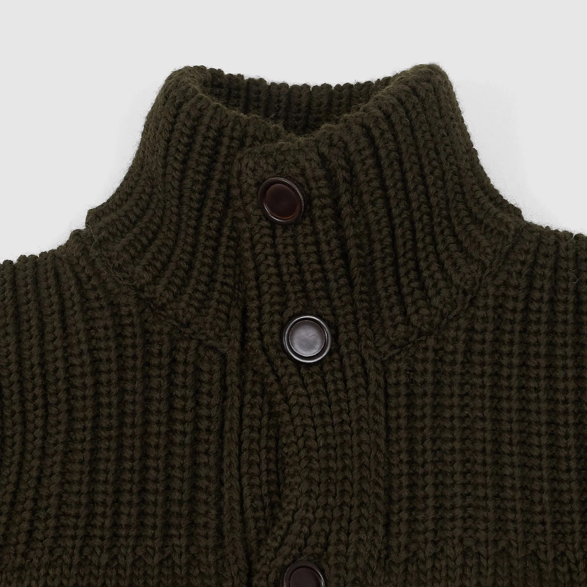 Roberto Collina Heavy Knit Wool Cardigan