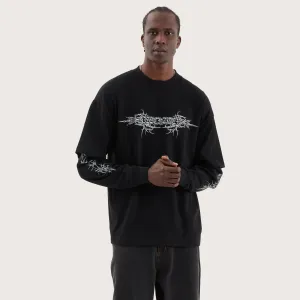 Roots Layered Longsleeve Tee Jet Black