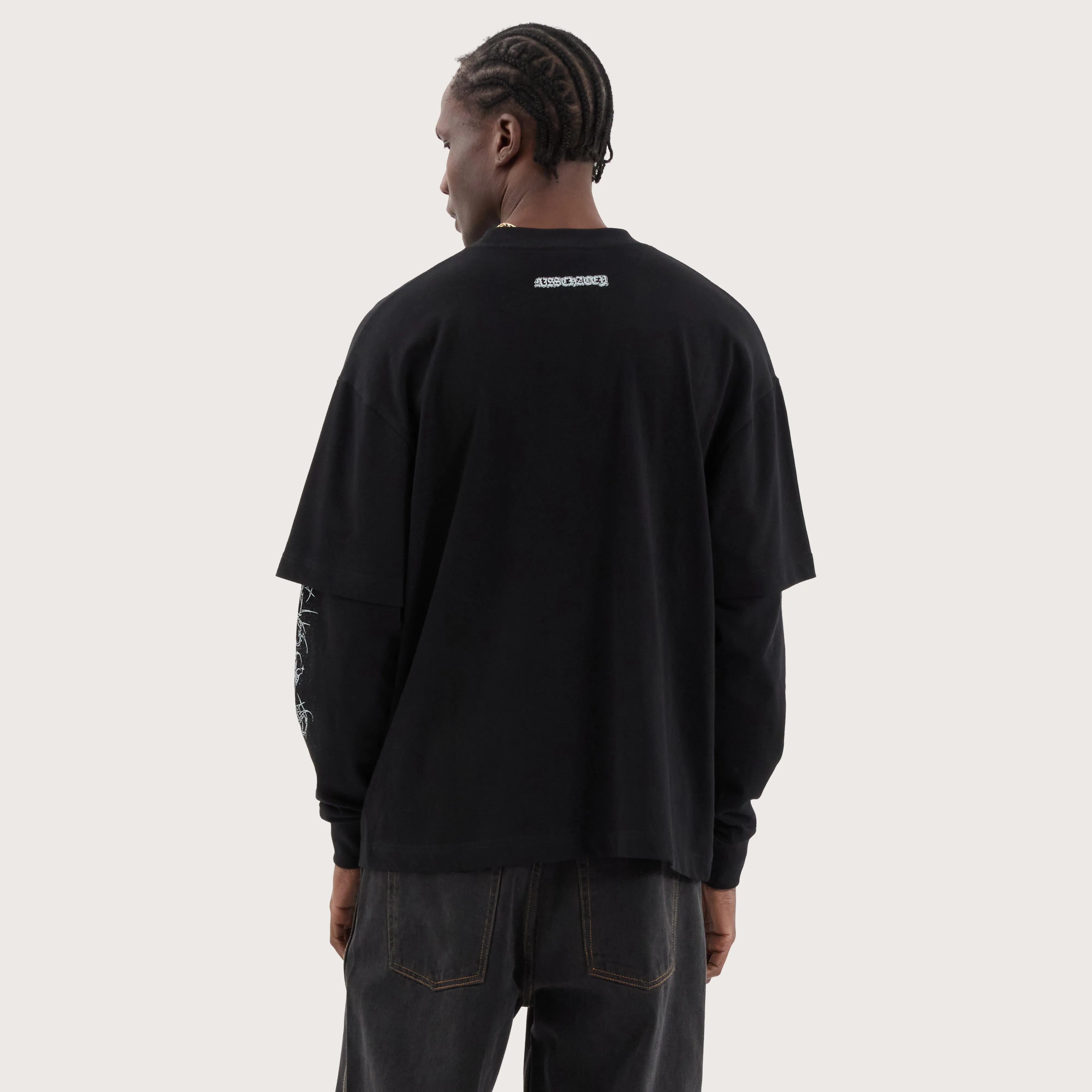 Roots Layered Longsleeve Tee Jet Black
