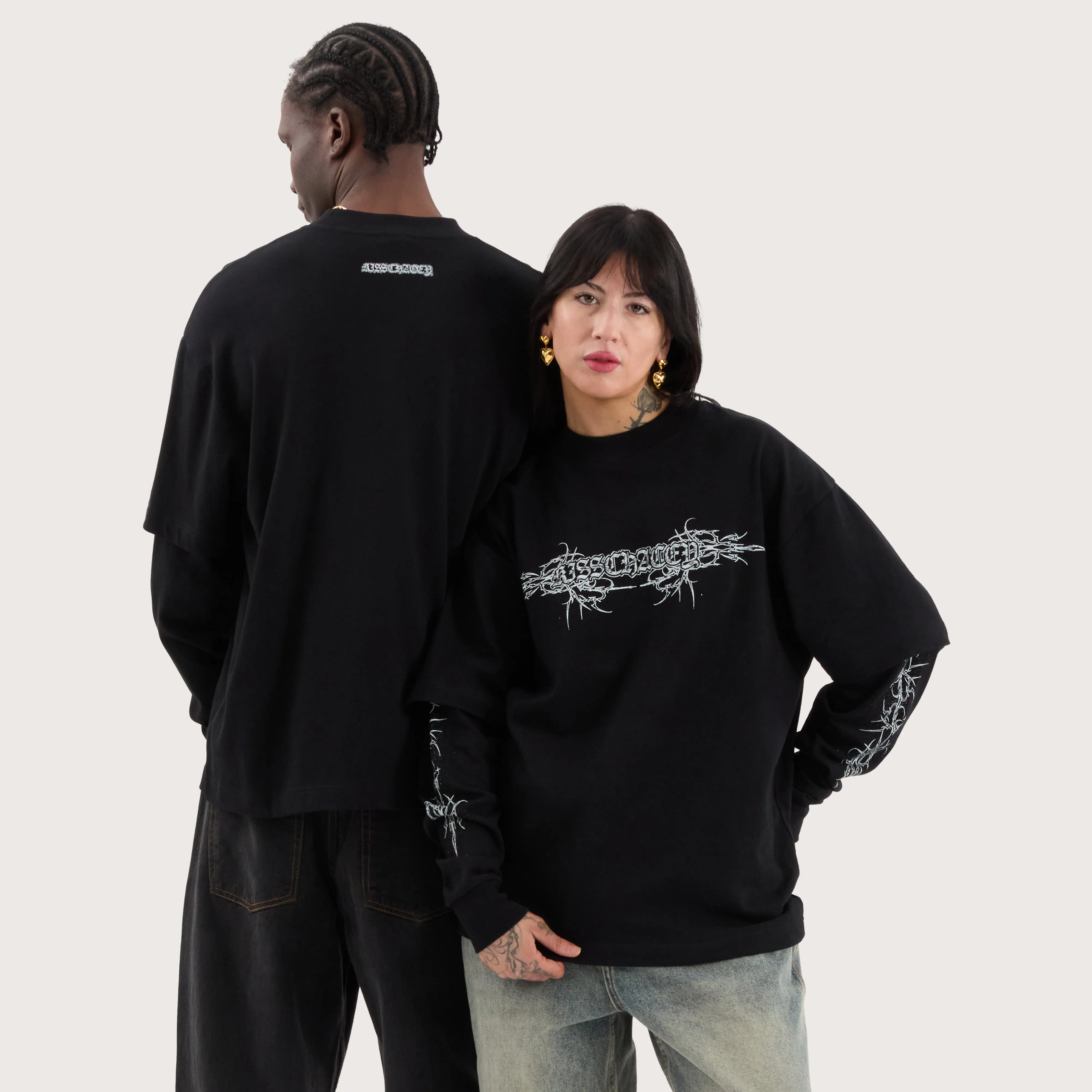 Roots Layered Longsleeve Tee Jet Black