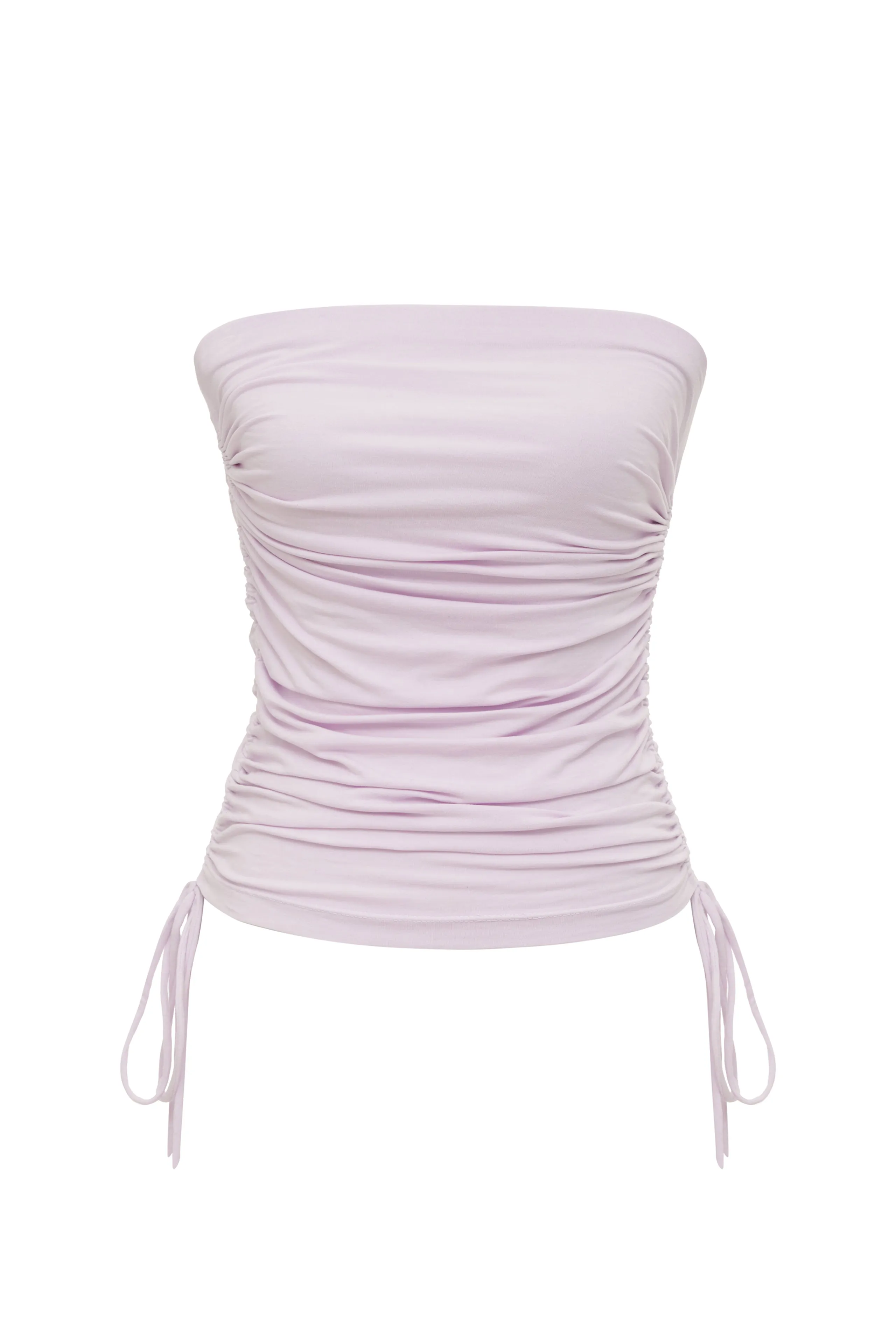 Ruched Strapless Top