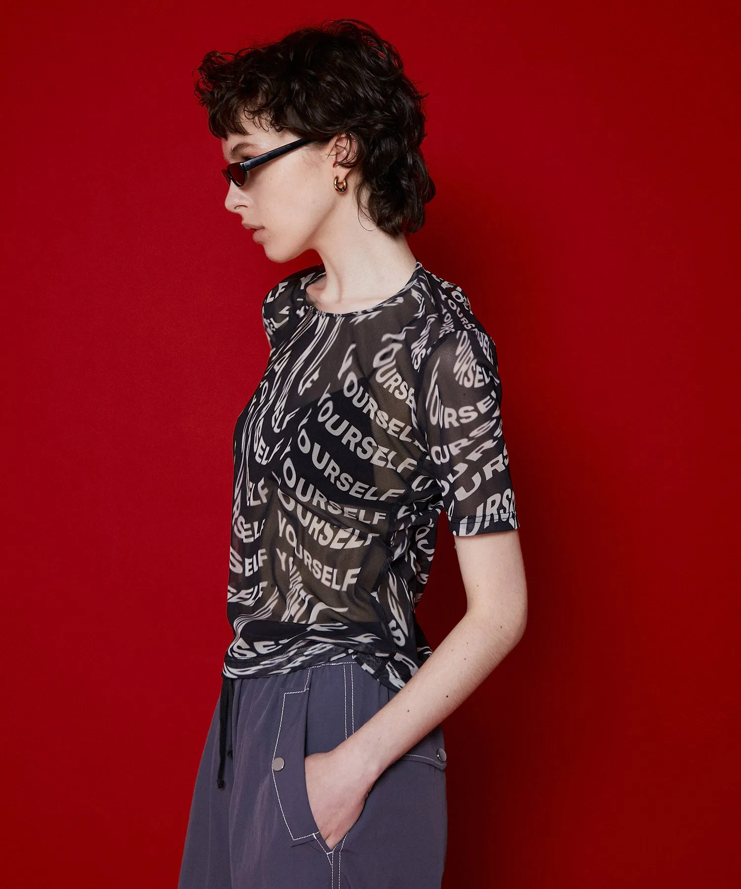 【SALE】Distortion Print Top