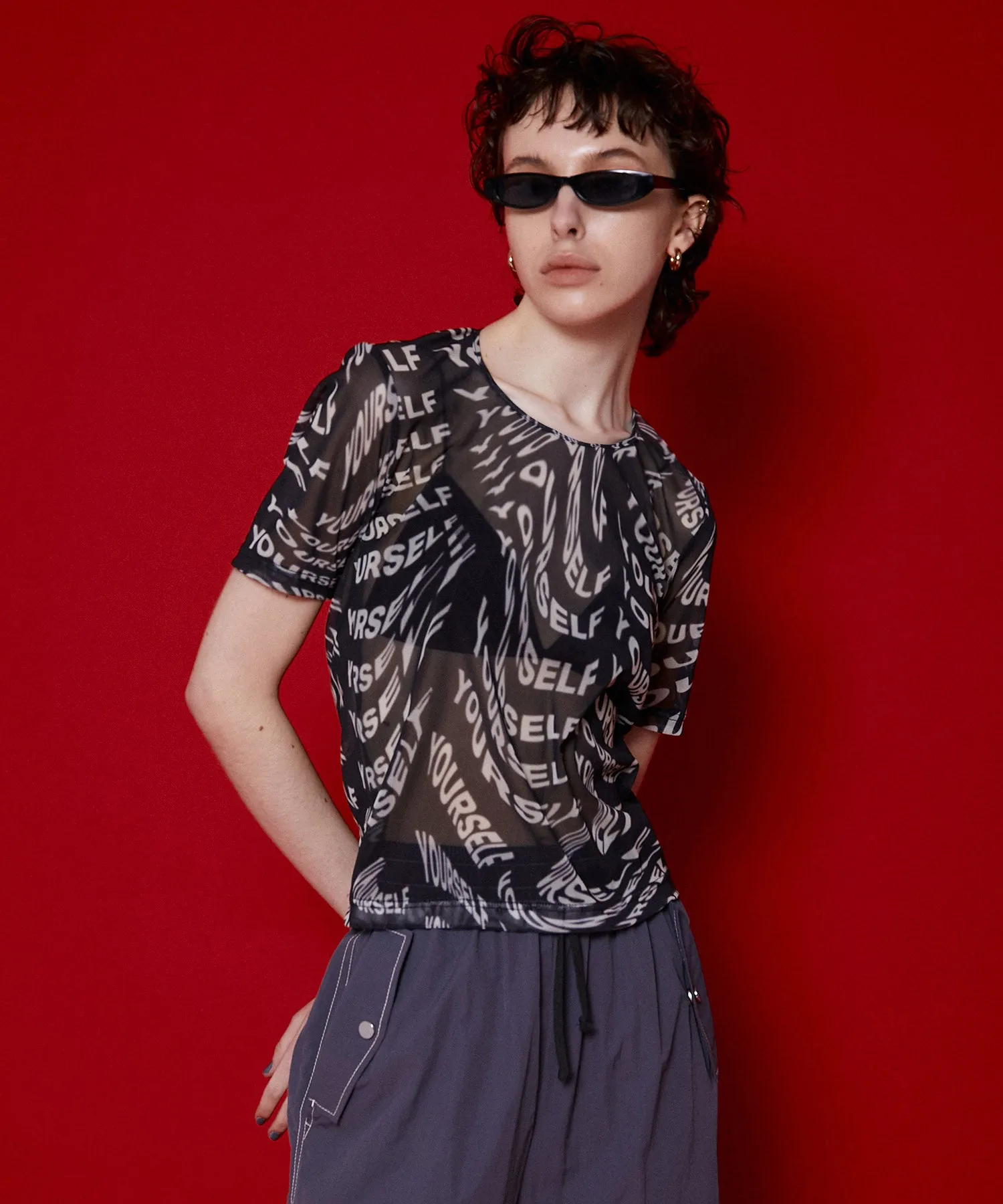 【SALE】Distortion Print Top