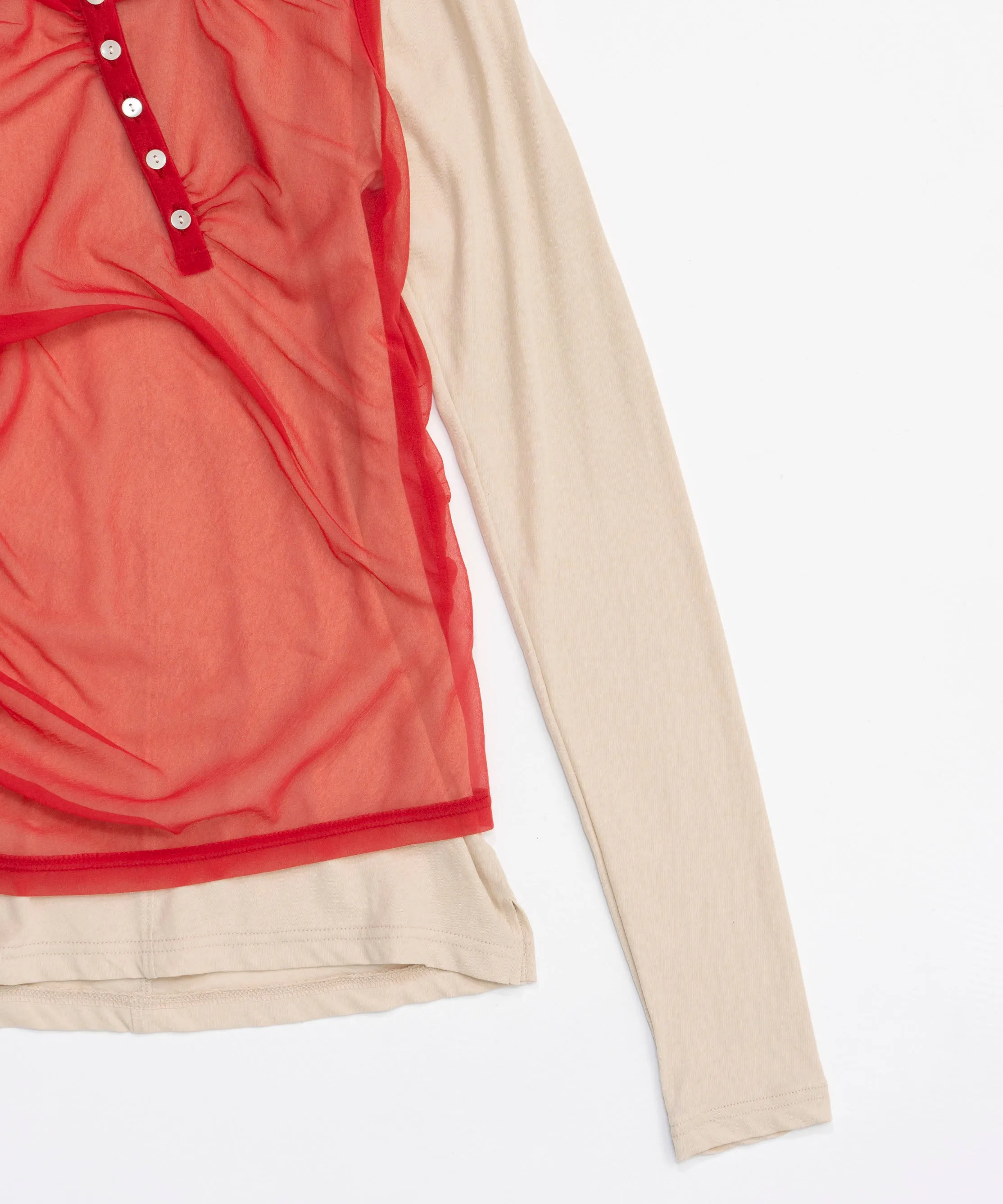 【SALE】Henry Neck Tank Top Layered Tops