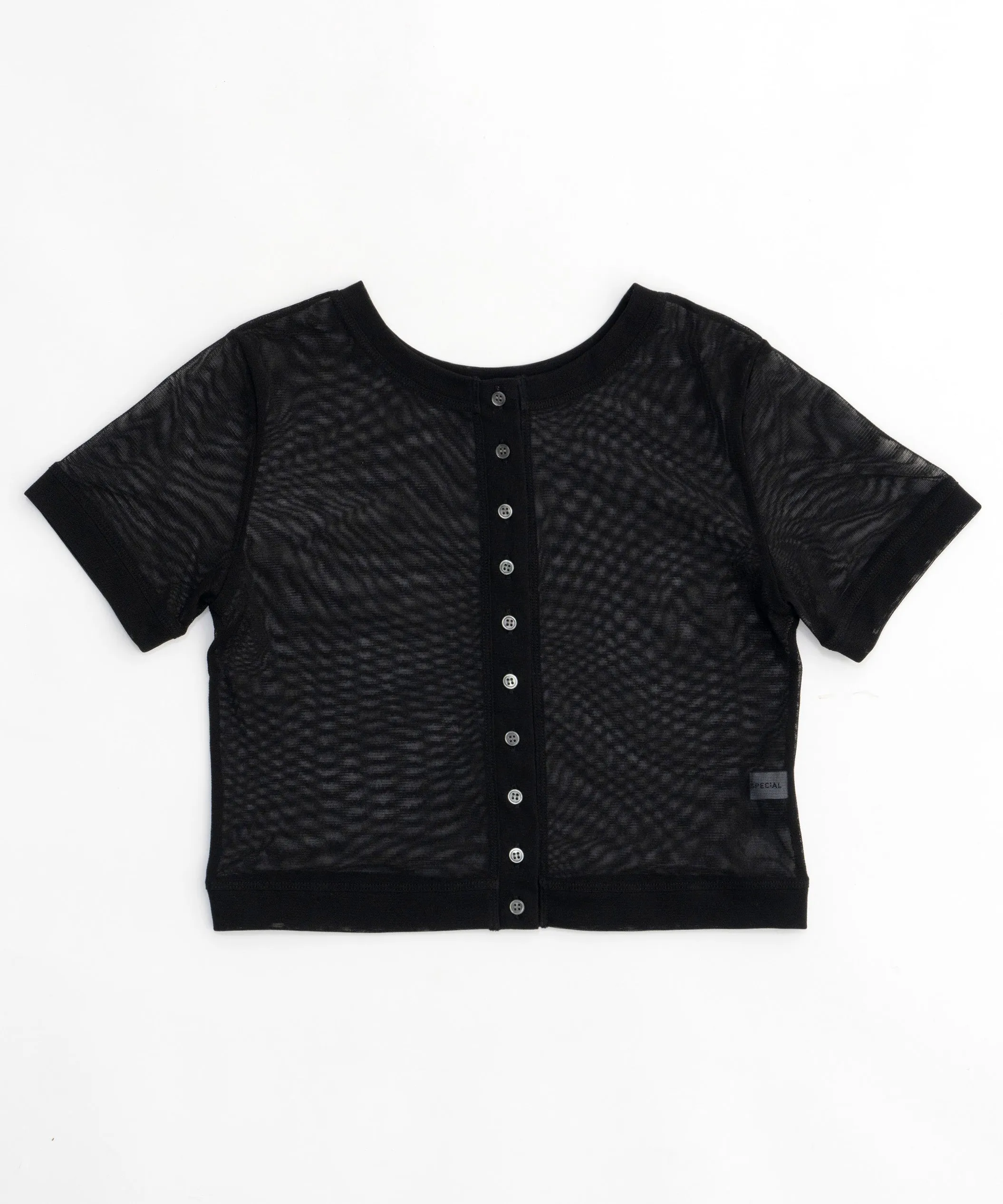 【SALE】Tulle Cardigan Layered T-shirt