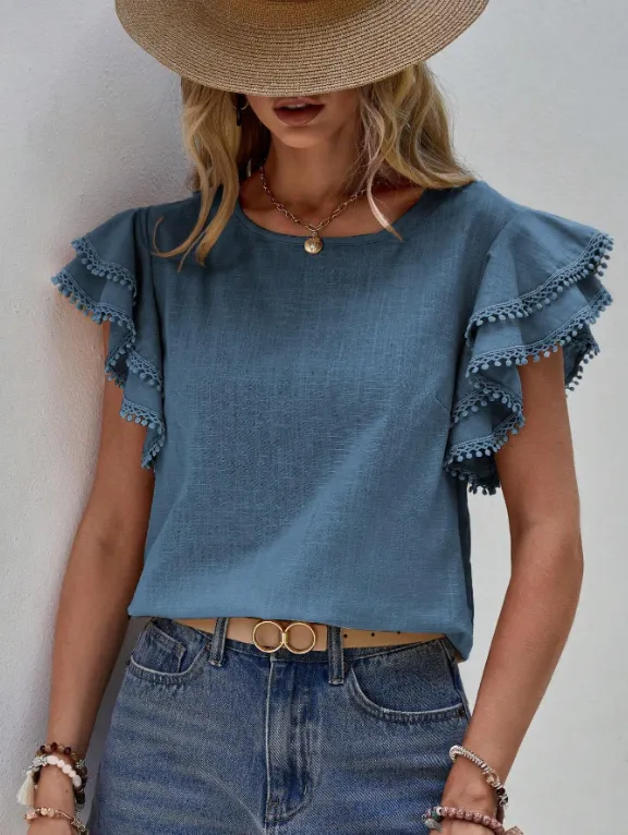 Samantha - Chic Linen Blouse