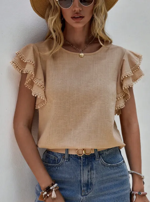 Samantha - Chic Linen Blouse