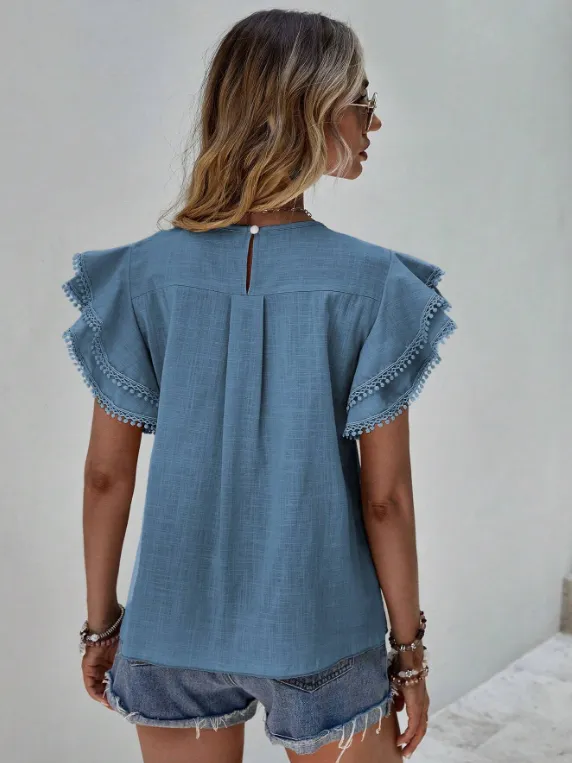 Samantha - Chic Linen Blouse