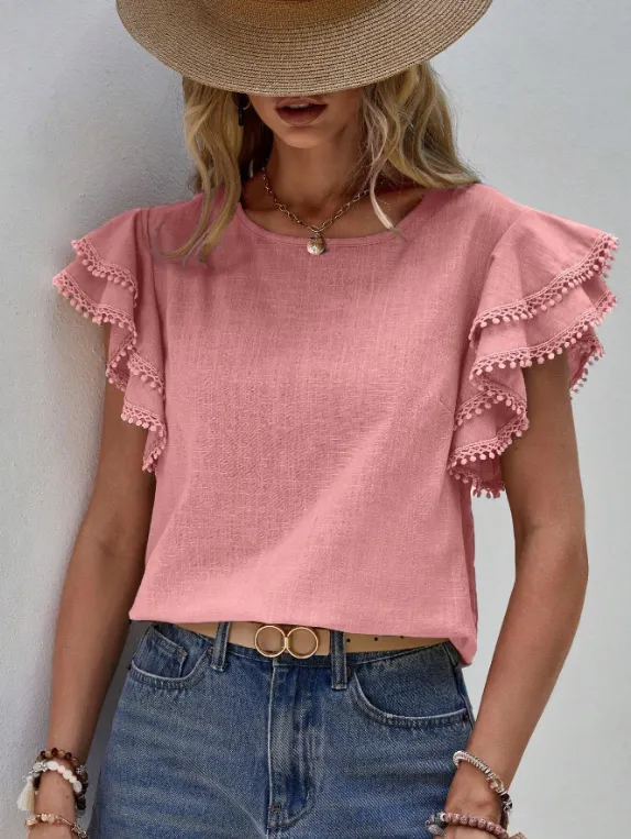 Samantha - Chic Linen Blouse