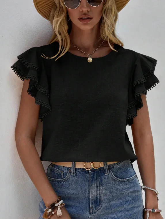 Samantha - Chic Linen Blouse