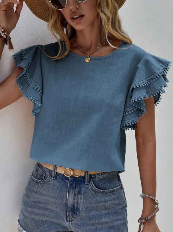 Samantha - Chic Linen Blouse