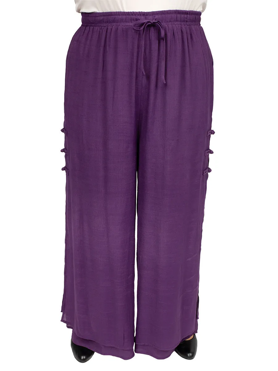 SAMPLE ONLY - Linen Oak Pants - Purple