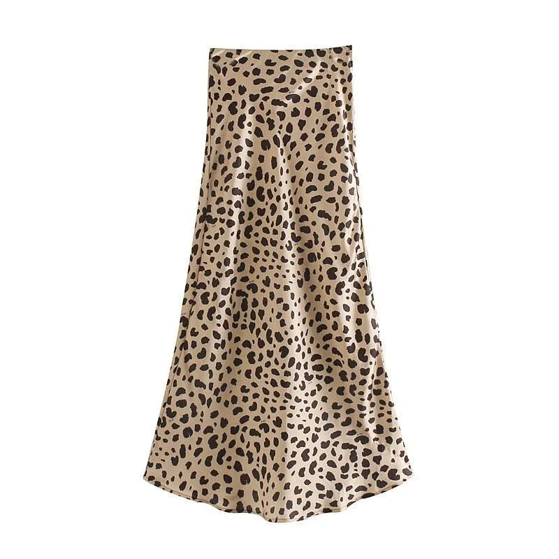 Satin Skirt like Silk High Waist Long Mermaid Trumpet Skirt