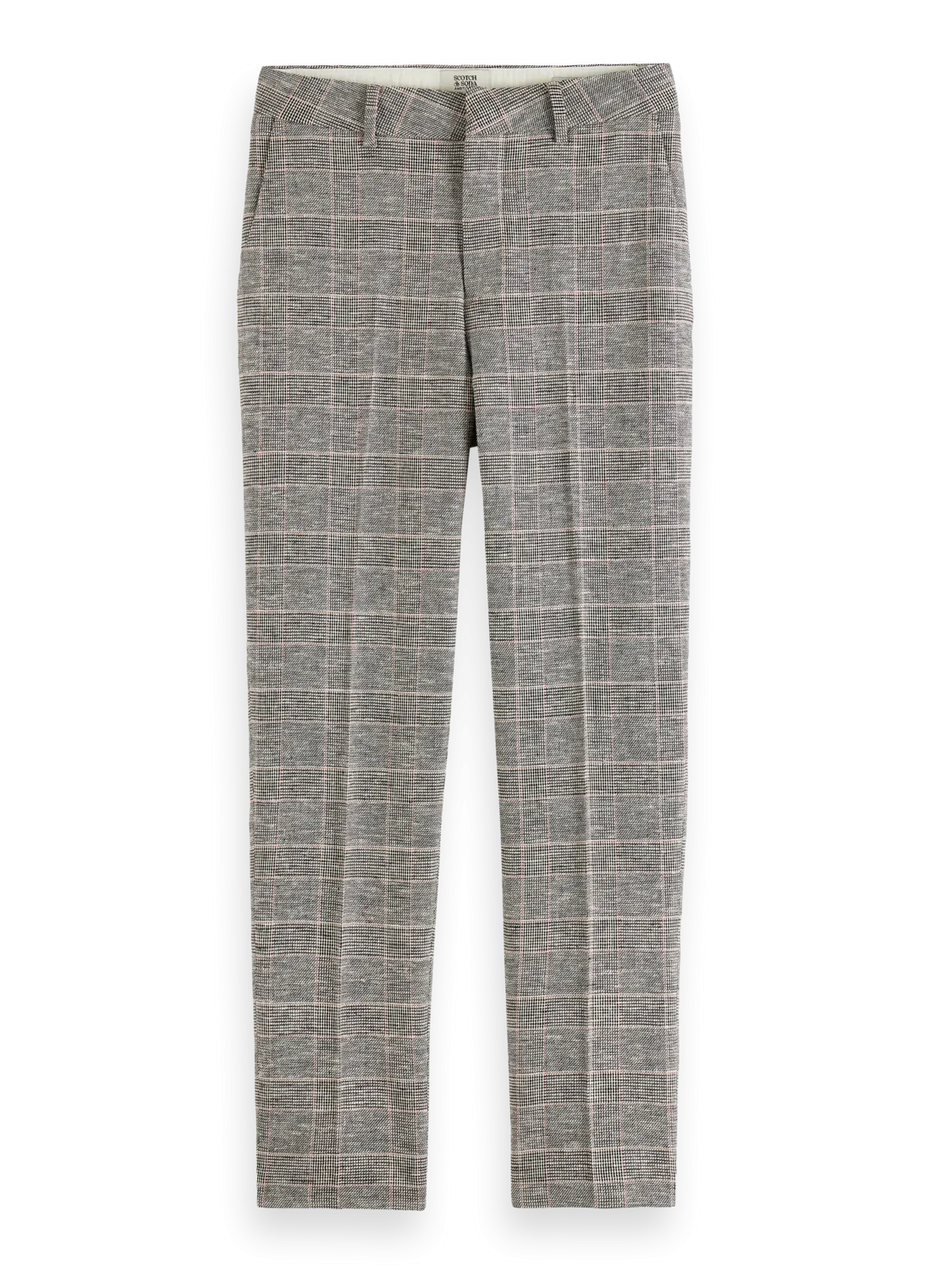 Scotch & Soda Lowry Mid Rise Slim Prince Of Wales Pant