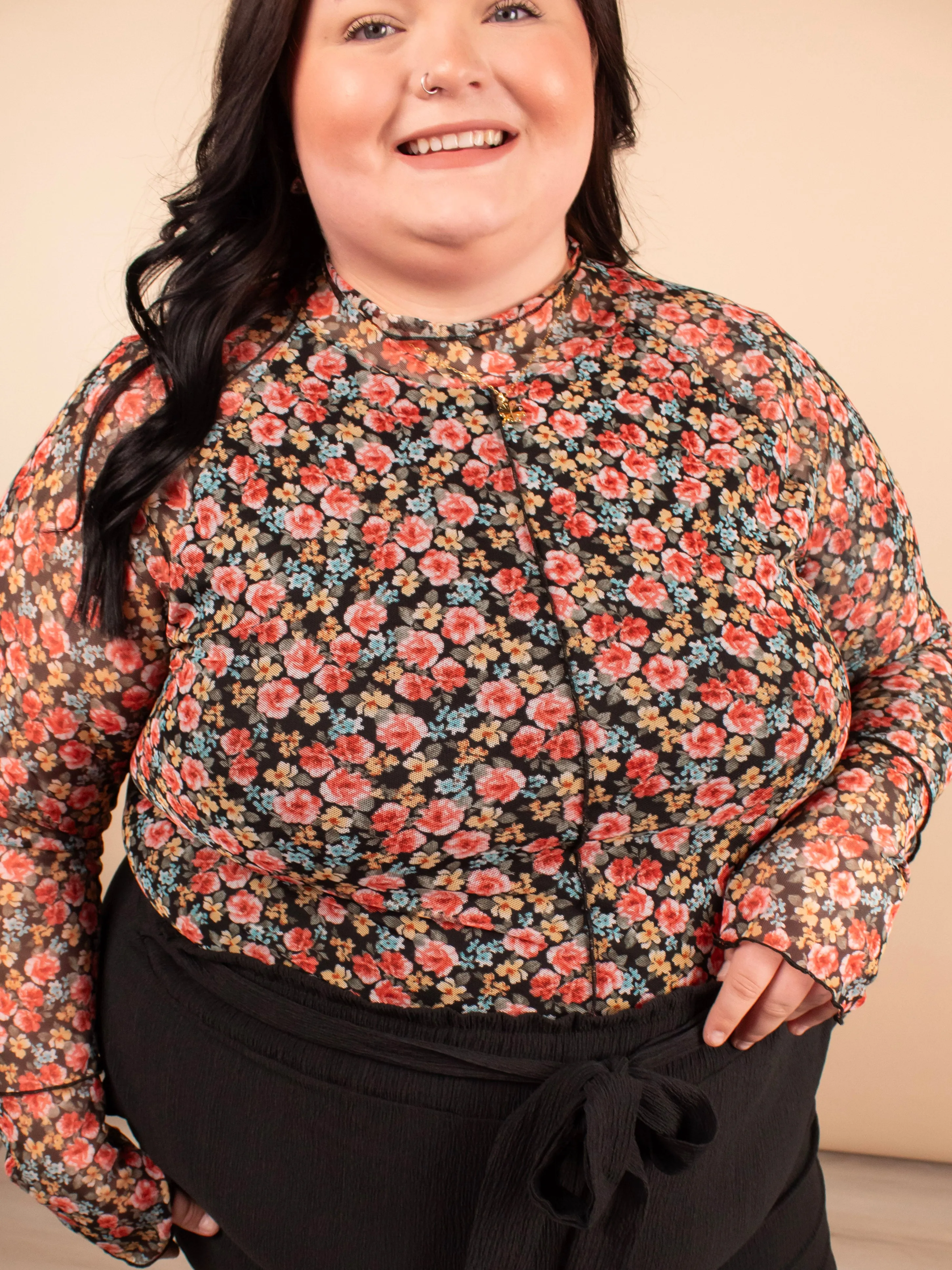 Secret Garden Double Lined Mesh Top
