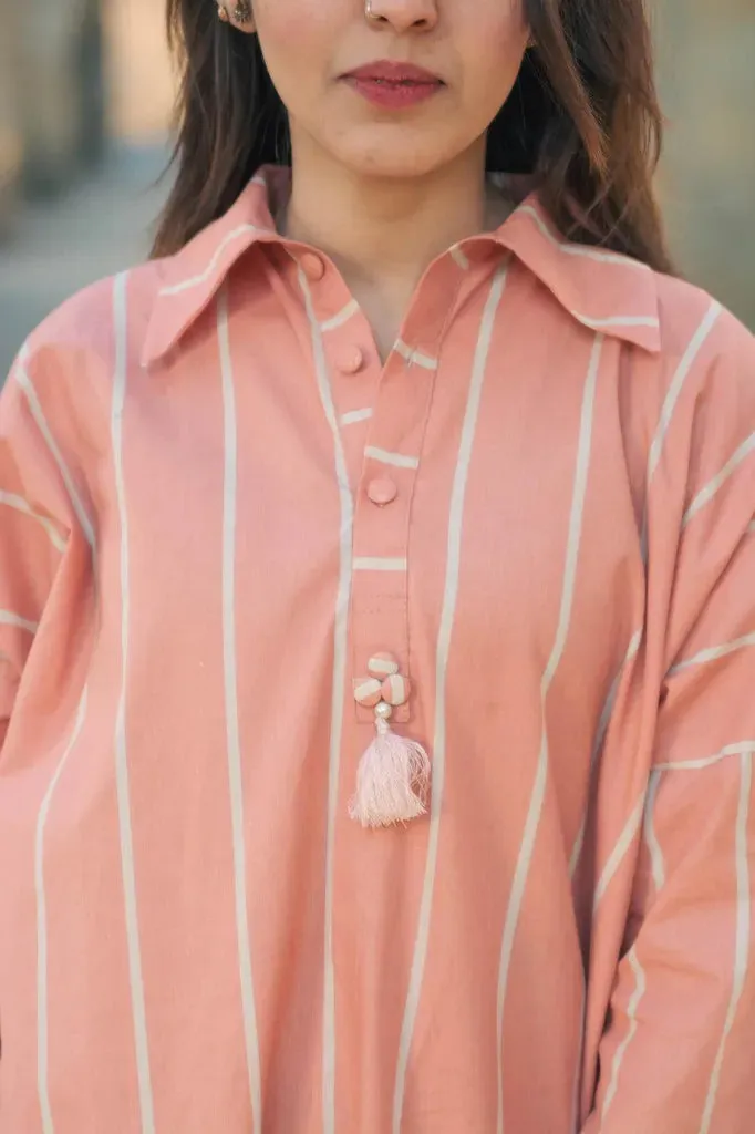 Selene - Light Pink Spring/Summer Long Tunic