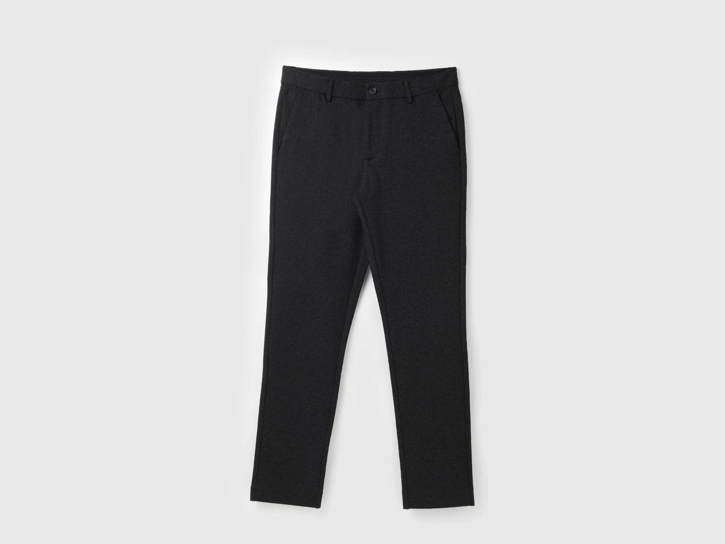 Self Design Slim Fit Trousers