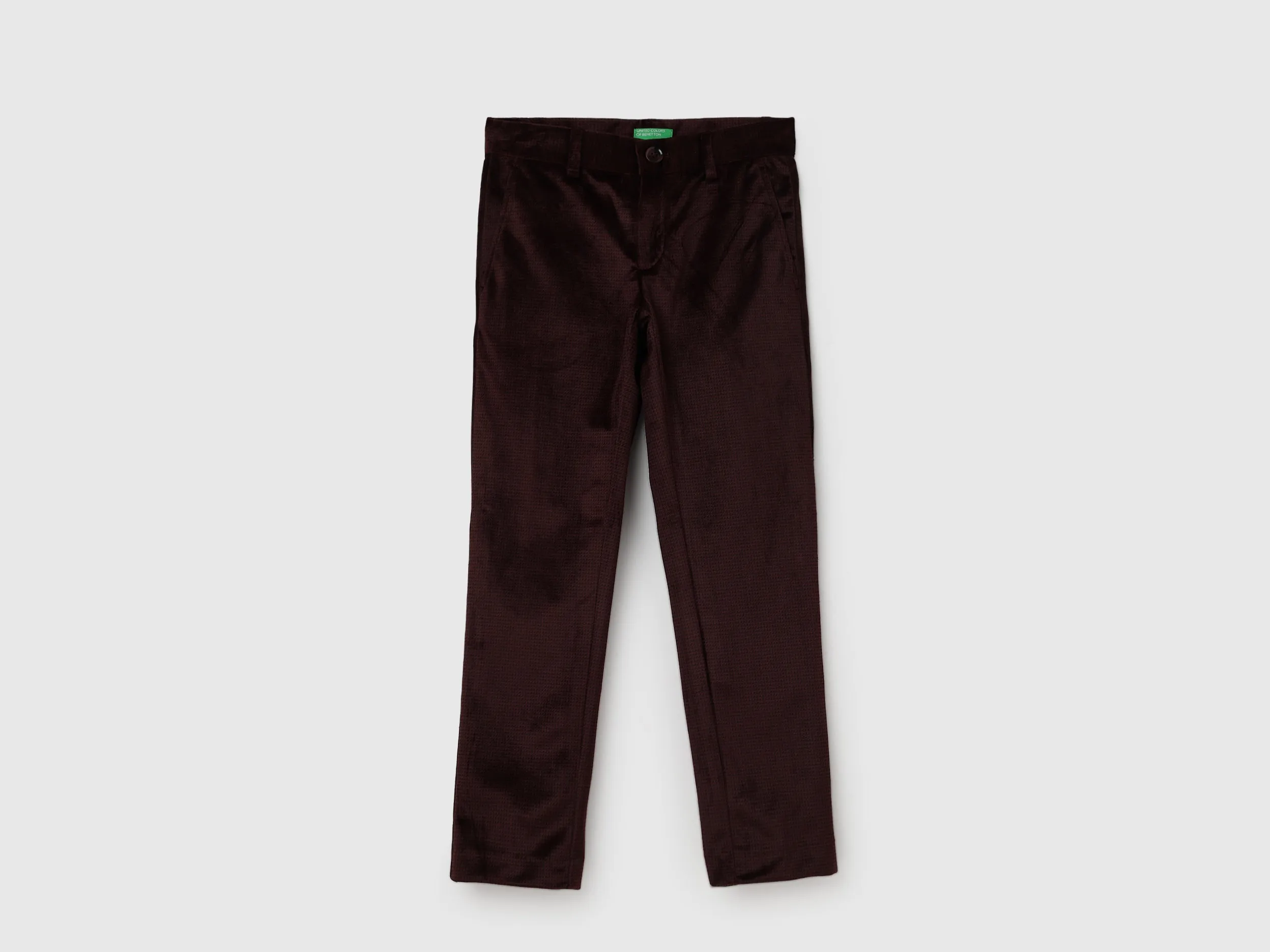 Self Design Slim Fit Trousers