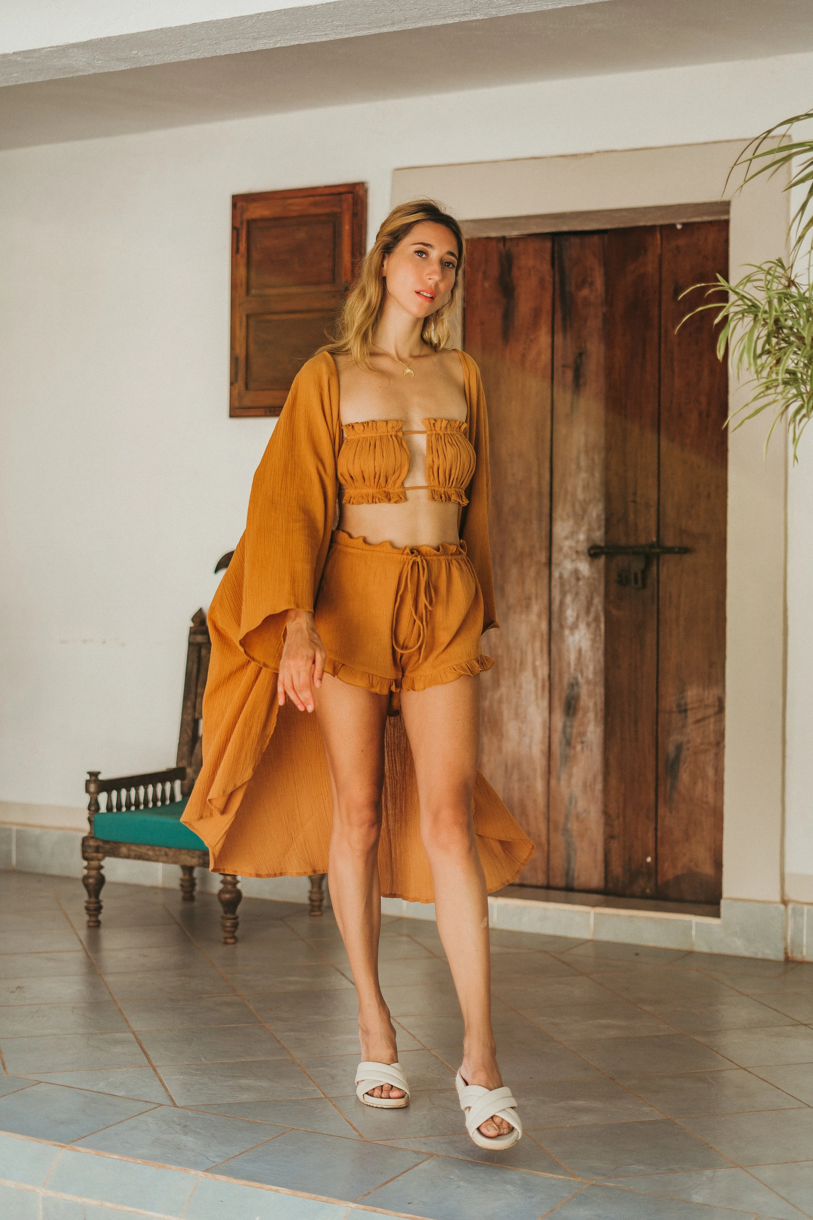 Shakti Kimono in Golden Sun