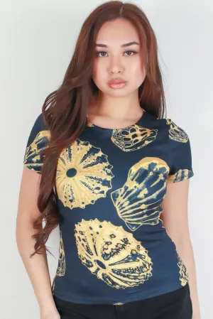 SHELL CREW NECK TOP