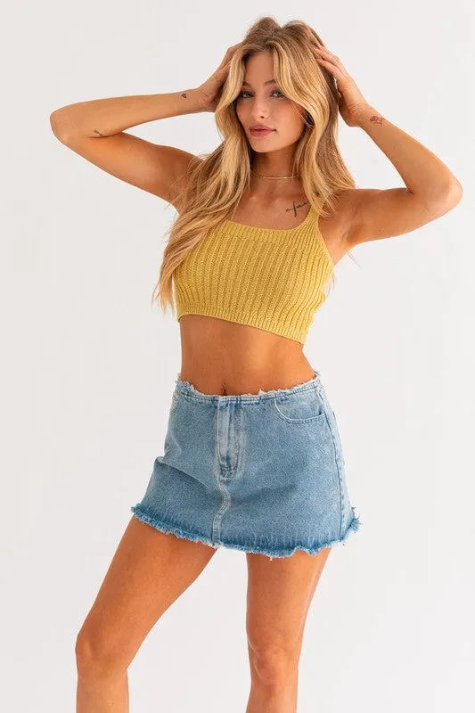 SHOULDER TIE KNIT TANK