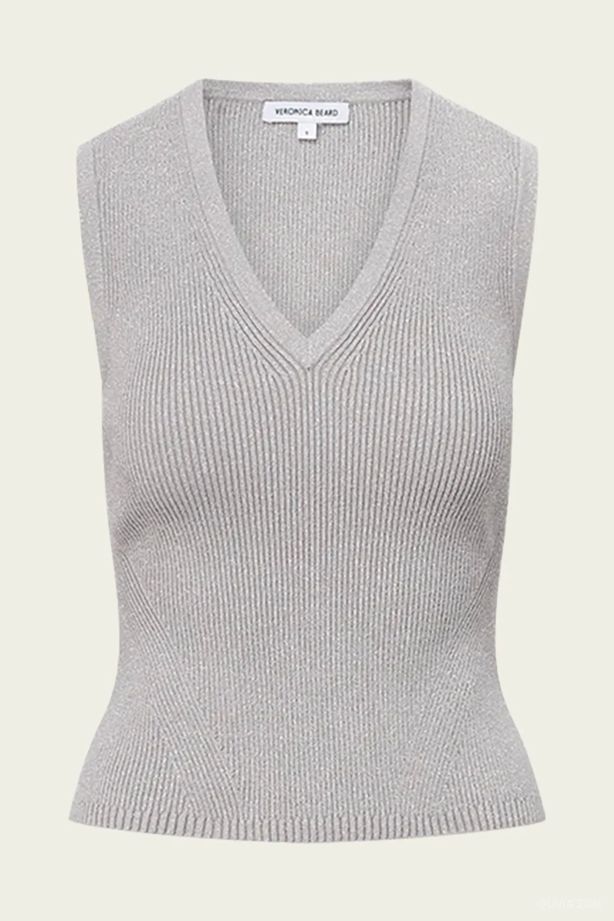 Sid Sleeveless Pullover Knit in Silver