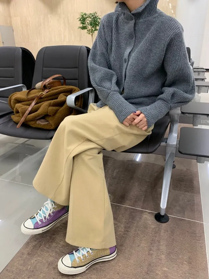 Single-breasted Vintage Lapel Sweater Outerwear
