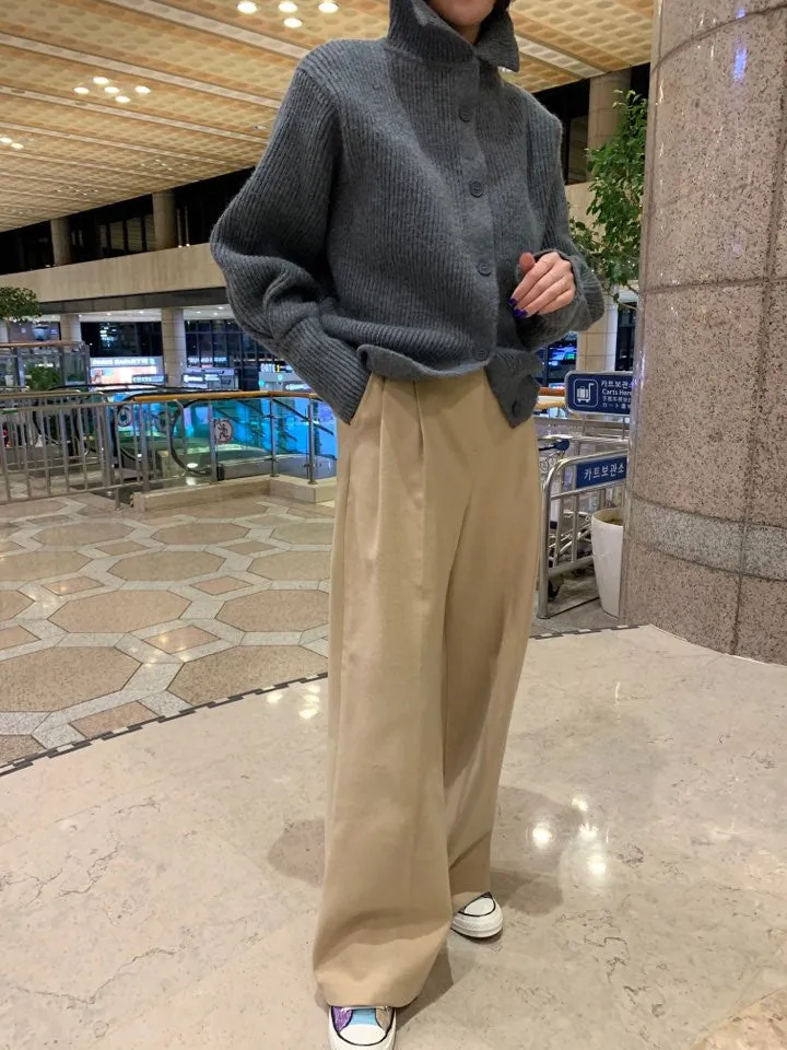 Single-breasted Vintage Lapel Sweater Outerwear