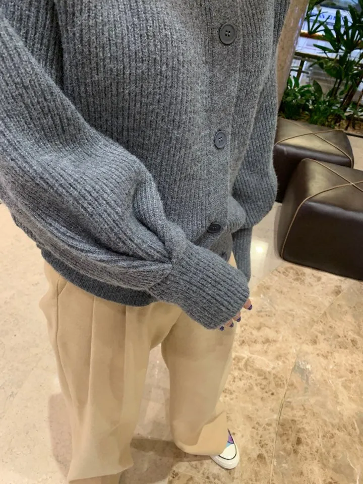 Single-breasted Vintage Lapel Sweater Outerwear