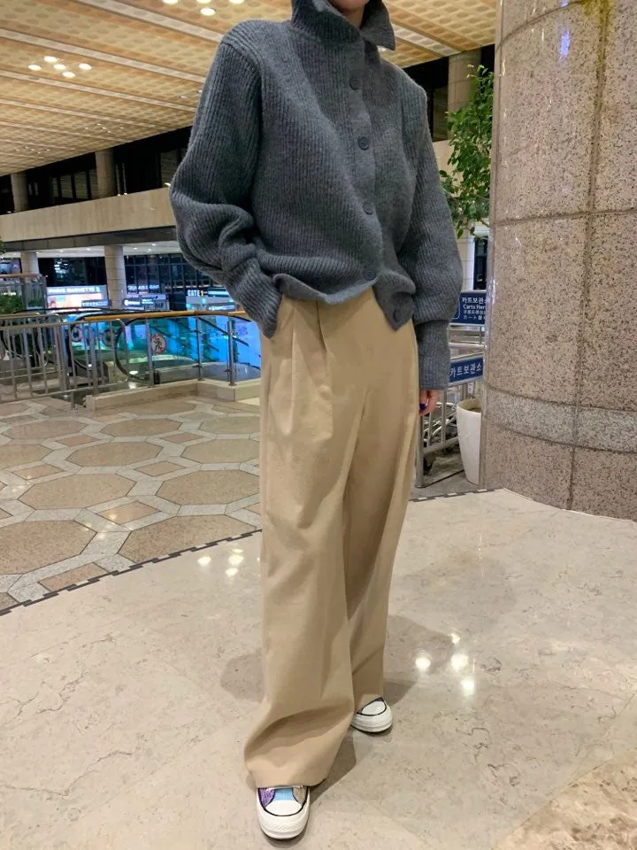 Single-breasted Vintage Lapel Sweater Outerwear