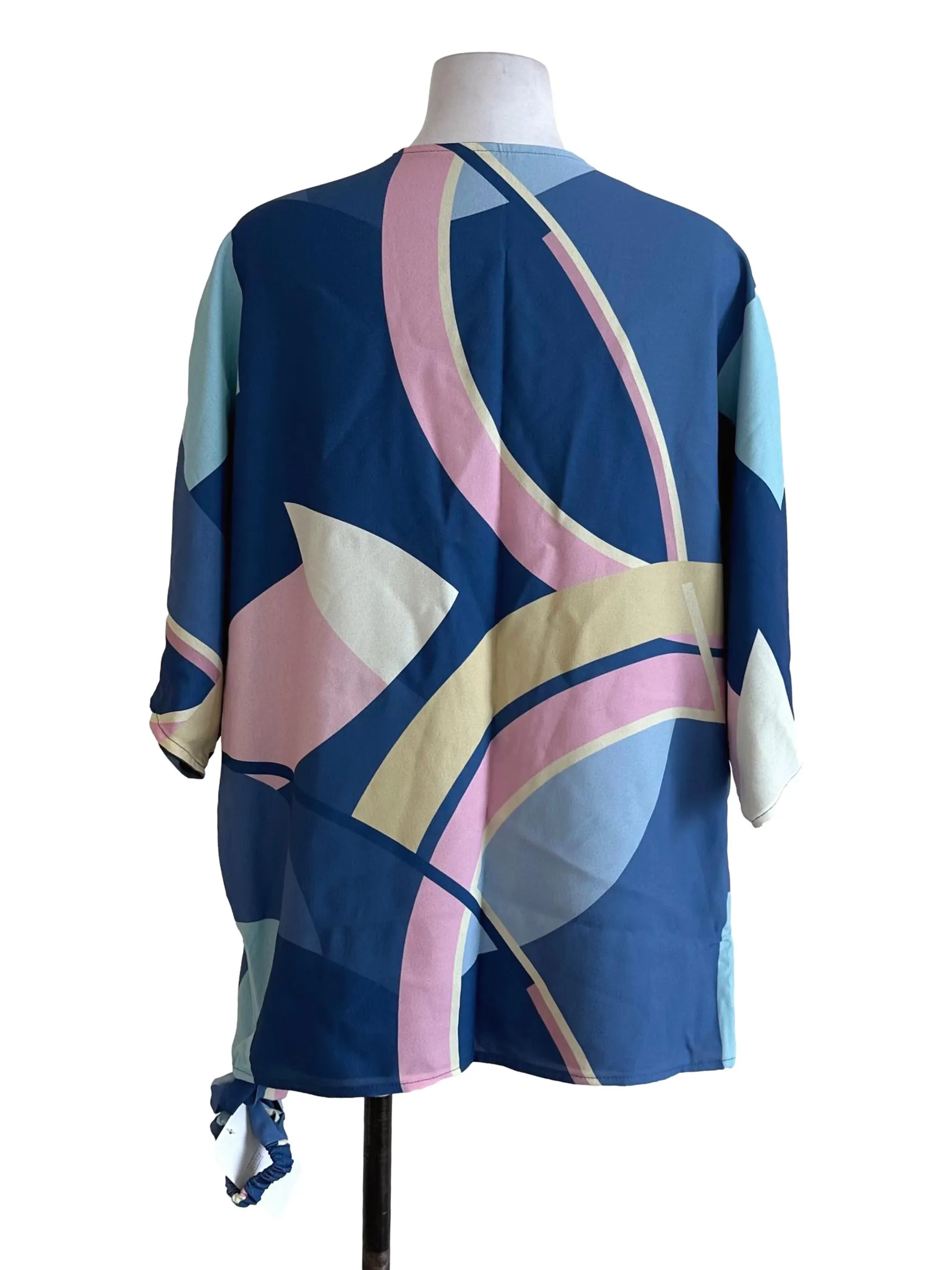 Sky Blue Abstract Cardigan