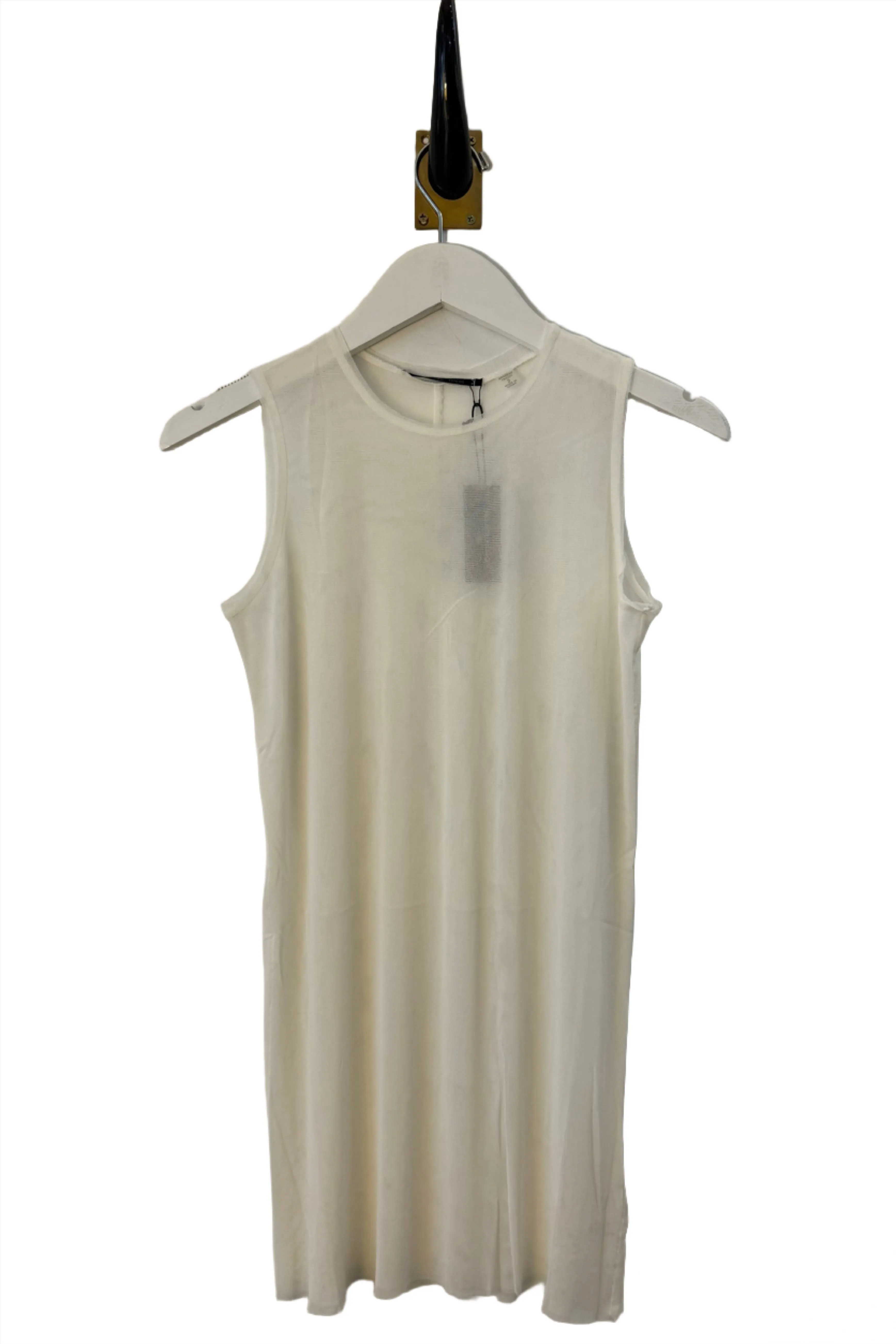 Sleeveless Pearl Silk Tulle Tank