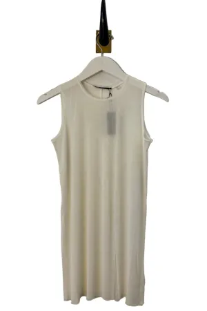 Sleeveless Pearl Silk Tulle Tank