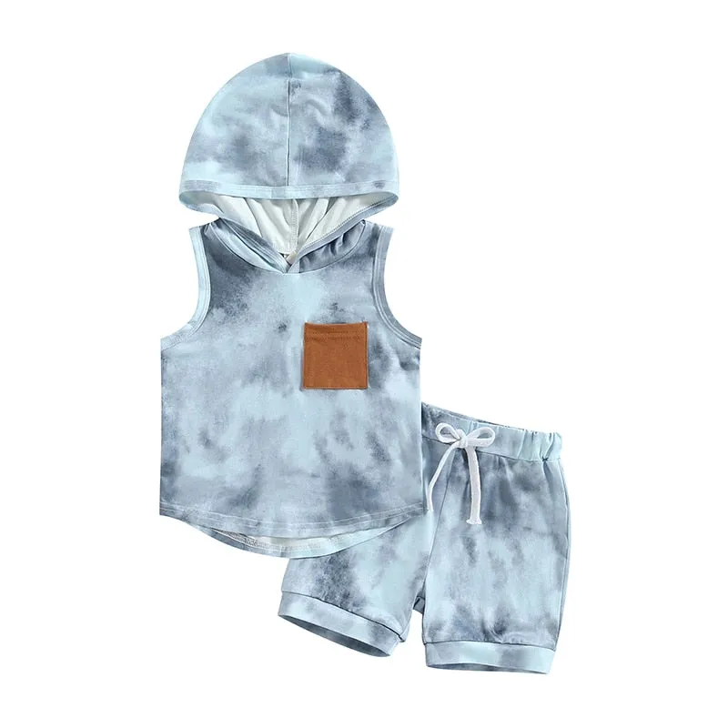 Sleeveless Tie Dye Outfit Set