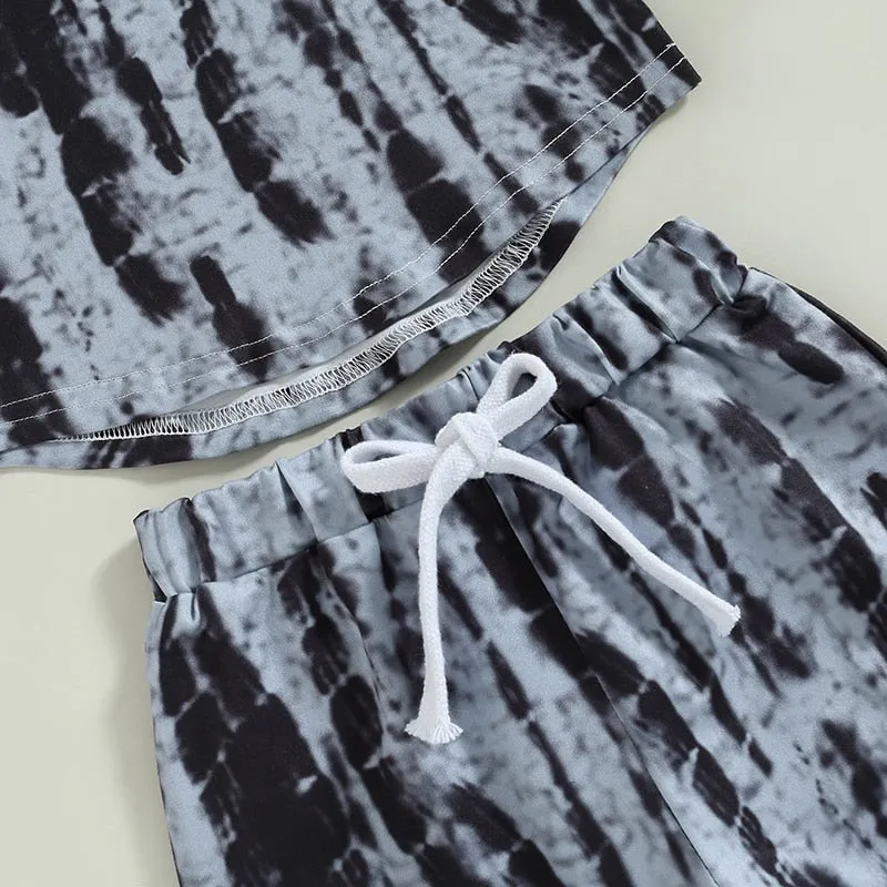 Sleeveless Tie Dye Outfit Set