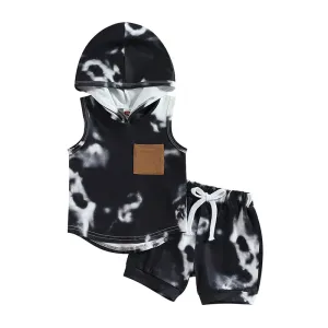 Sleeveless Tie Dye Outfit Set