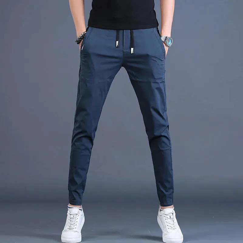 Slim Fit Drawstring Joggers for Men - Casual Sport Trousers