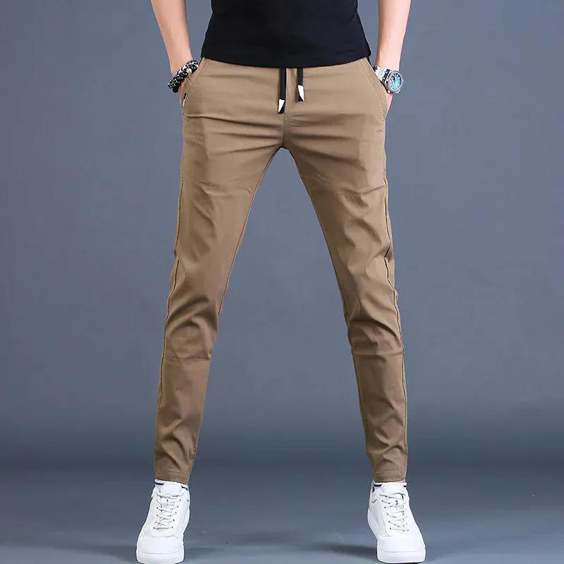 Slim Fit Drawstring Joggers for Men - Casual Sport Trousers