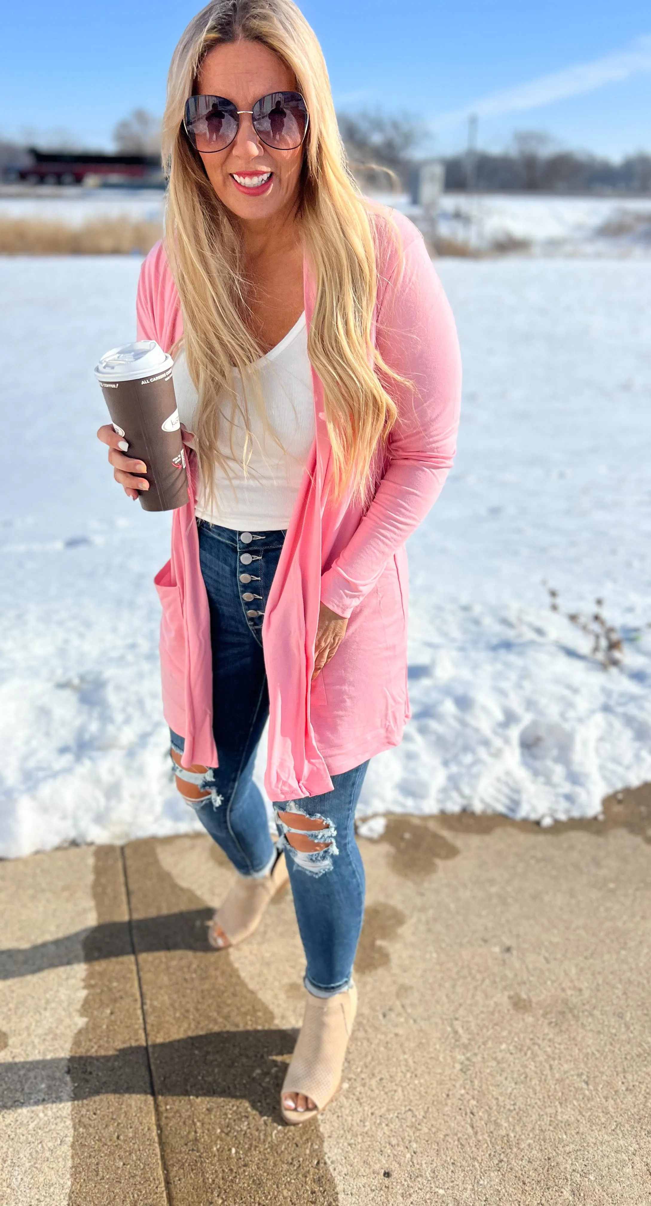 Slouchy Flyaway Cardigan - Final Sale