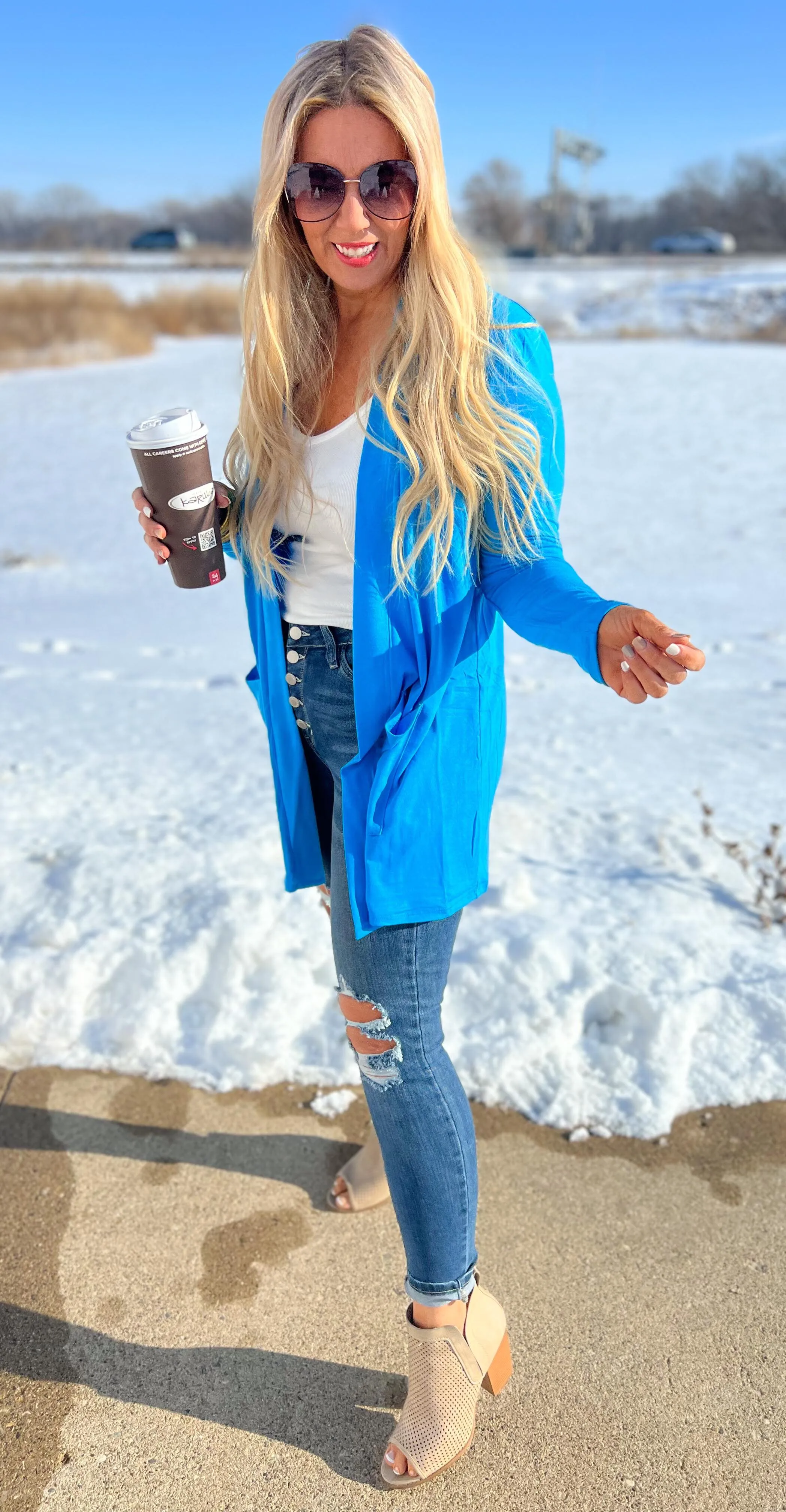 Slouchy Flyaway Cardigan - Final Sale