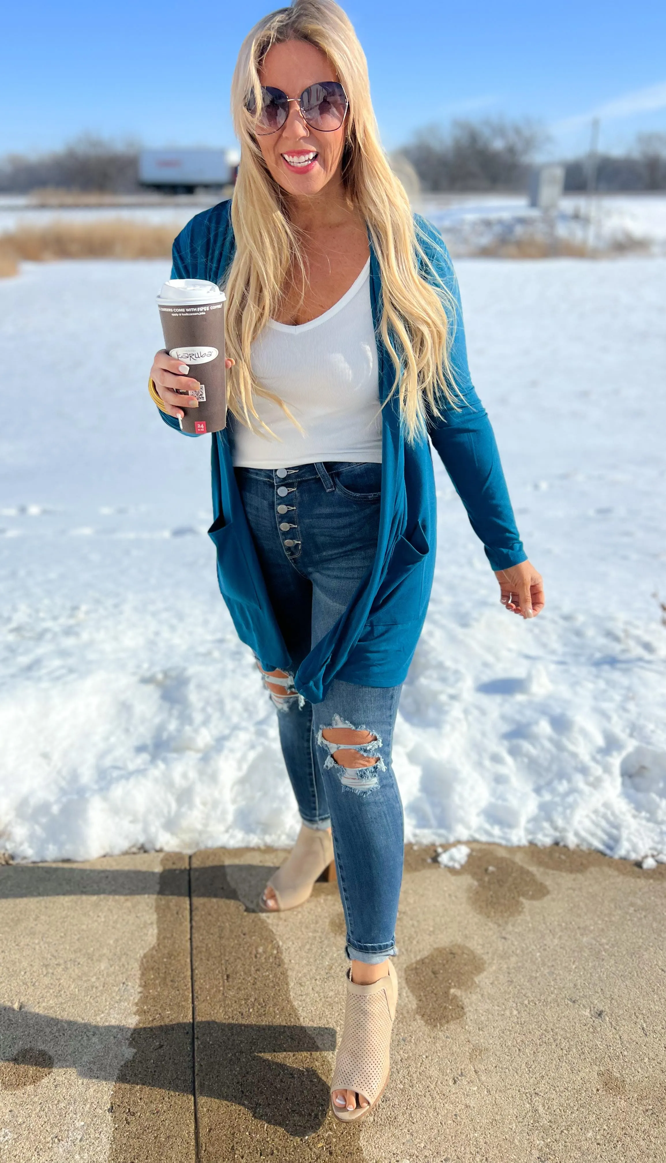 Slouchy Flyaway Cardigan - Final Sale