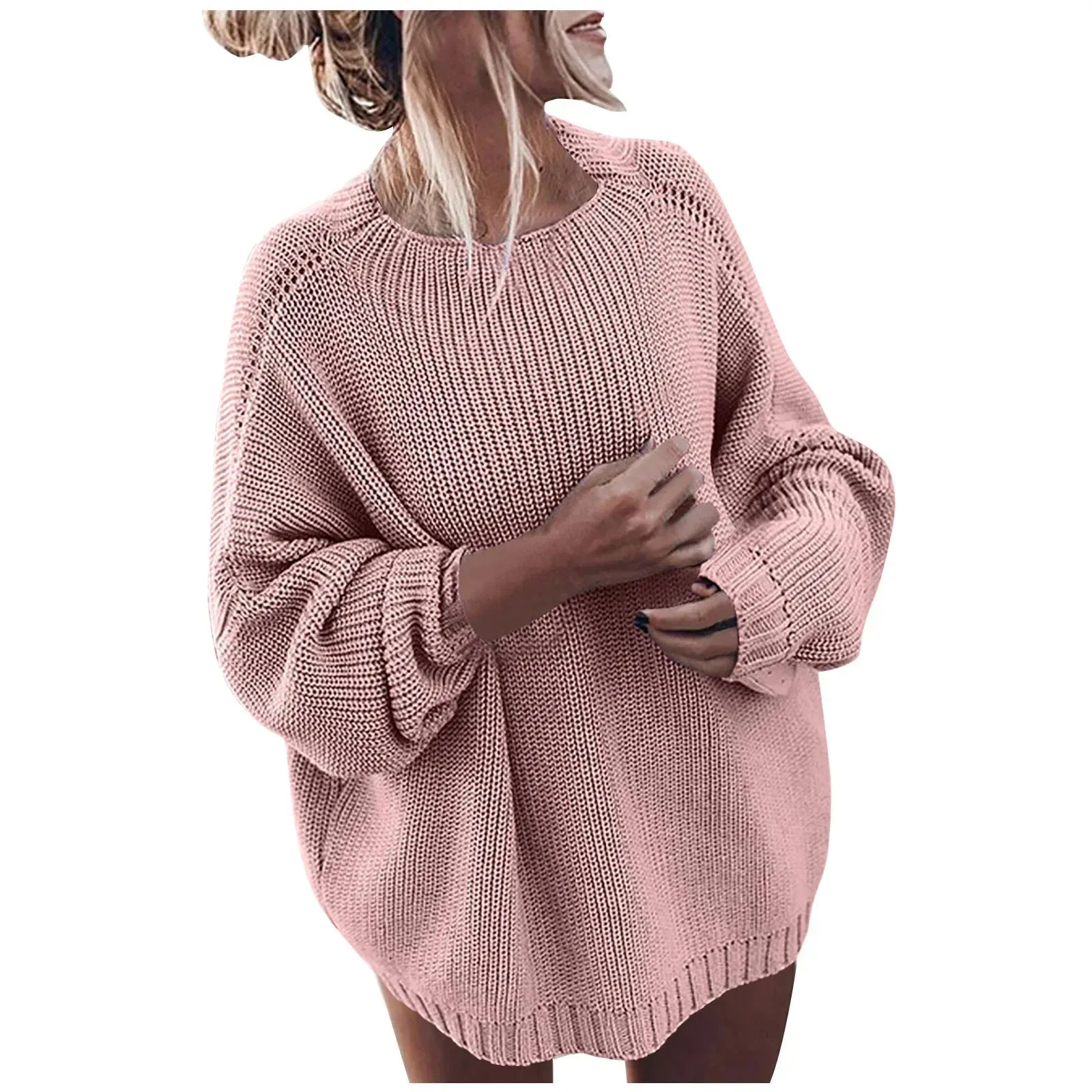 Smooth Long-Sleeve Sweater for Women