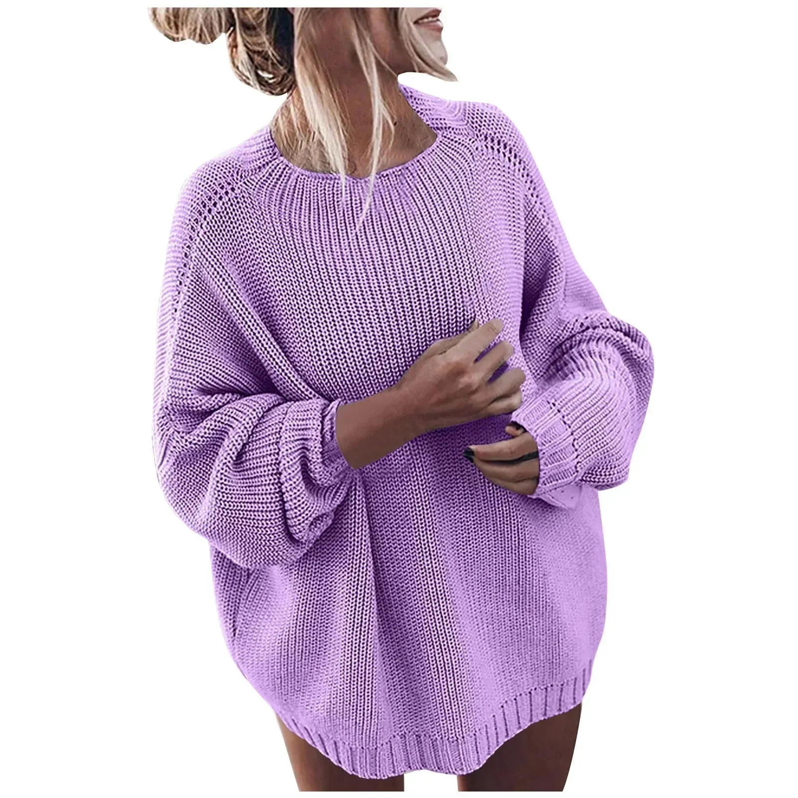 Smooth Long-Sleeve Sweater for Women