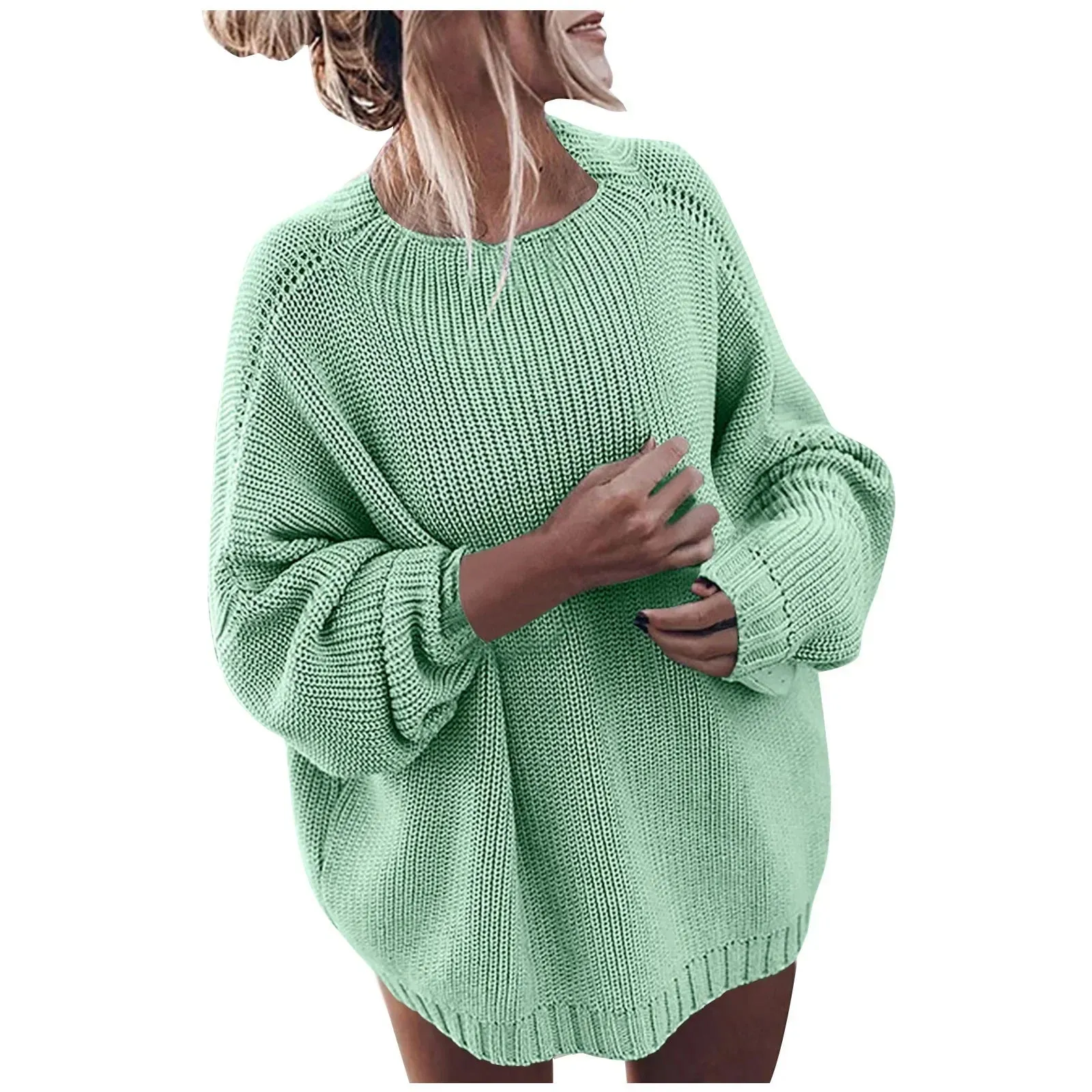 Smooth Long-Sleeve Sweater for Women