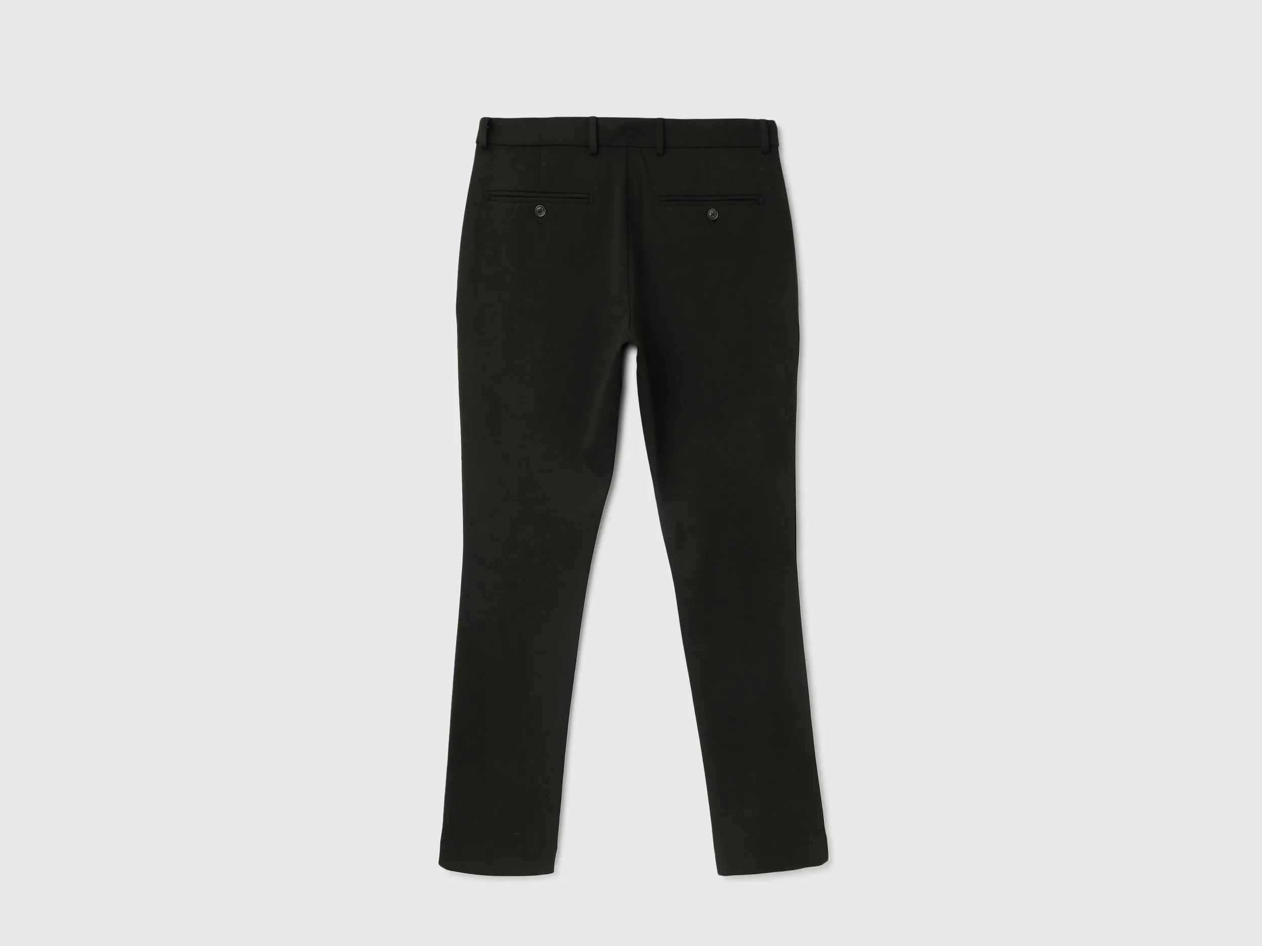 Solid Mid Rise Slim Fit Trousers