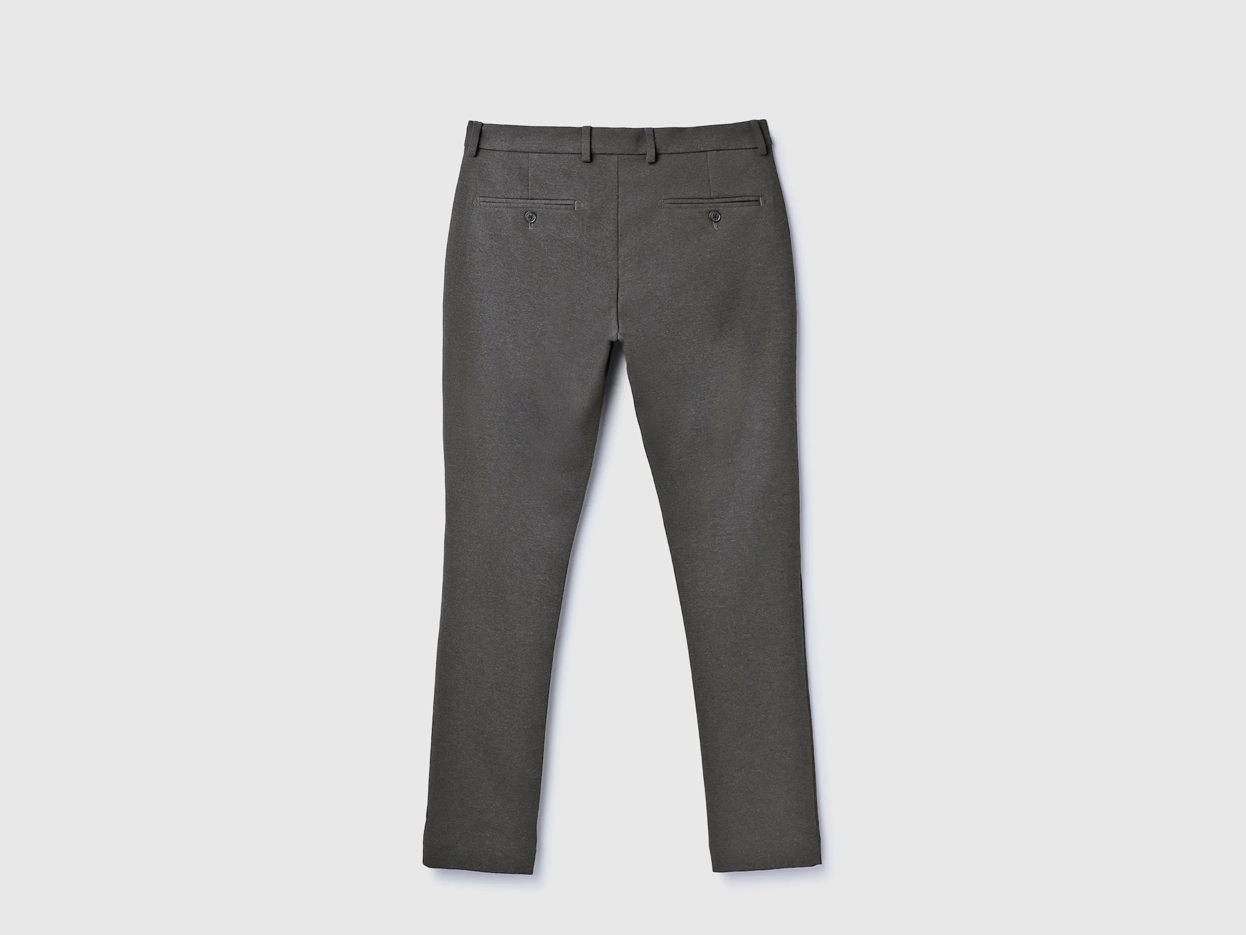 Solid Mid Rise Slim Fit Trousers