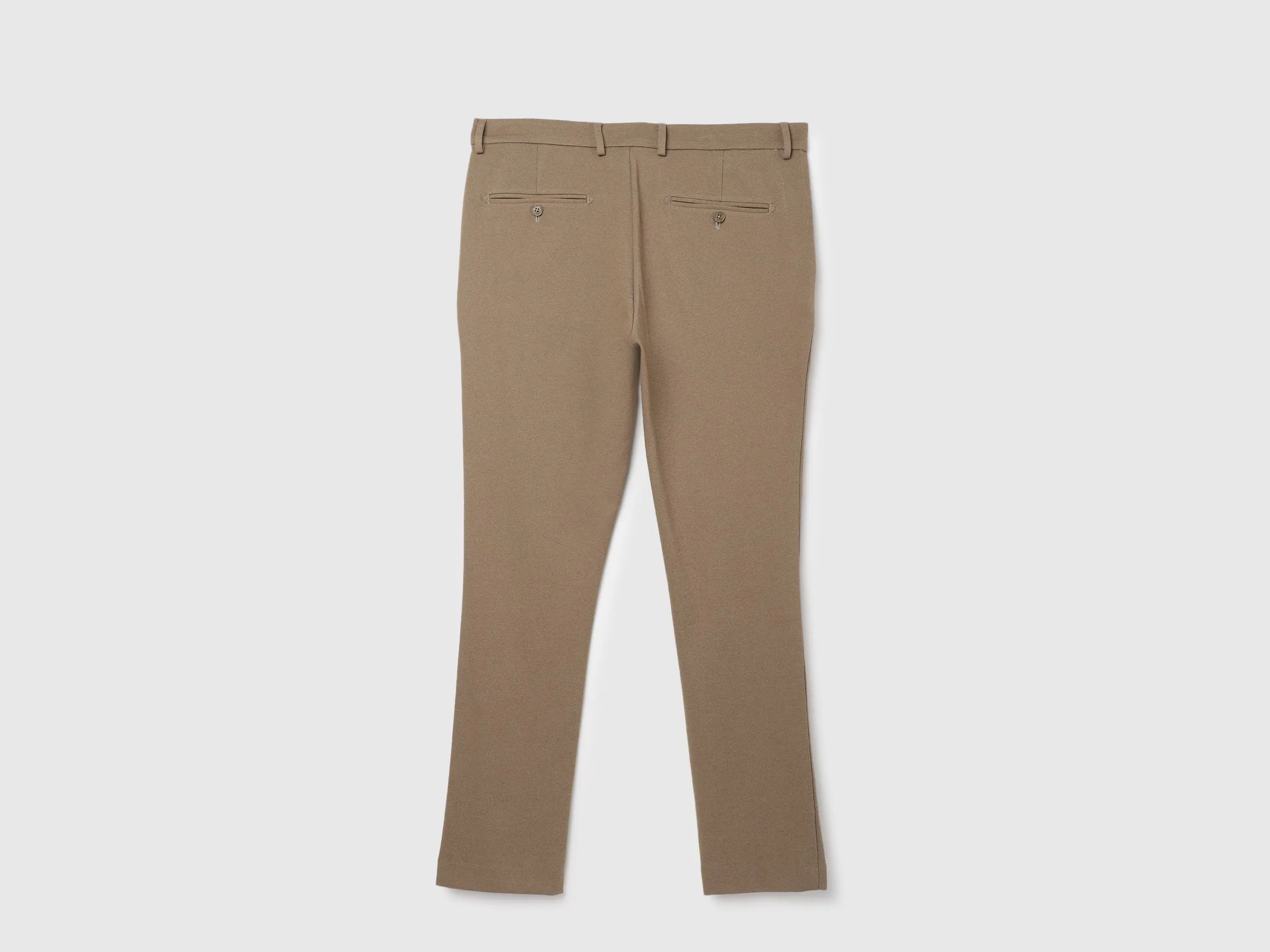 Solid Pattern Slim Fit Trousers