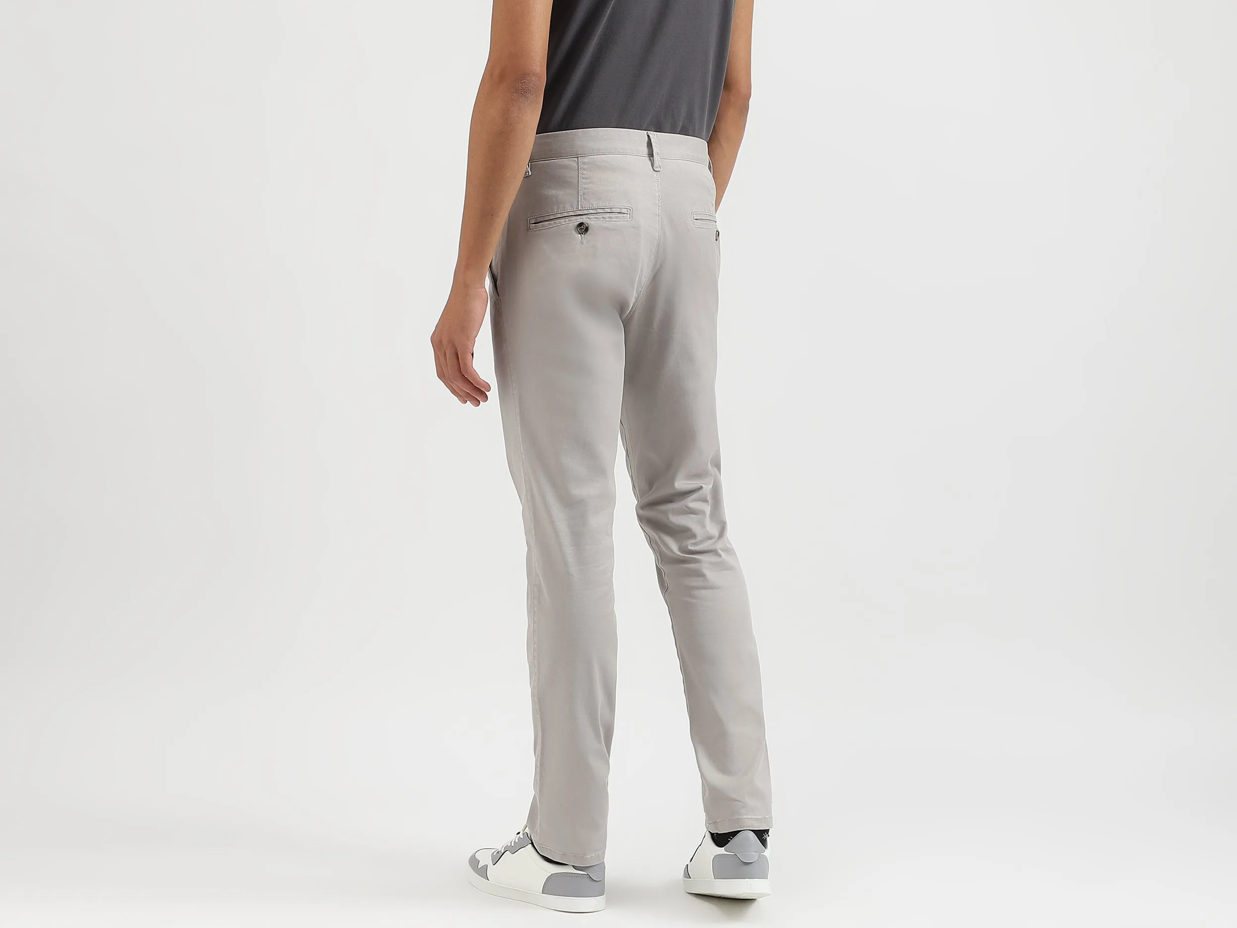 Solid Slim Fit Trousers