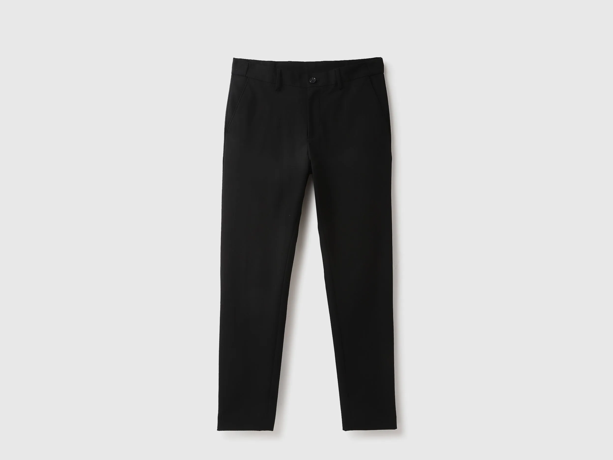Solid Slim Fit Trousers