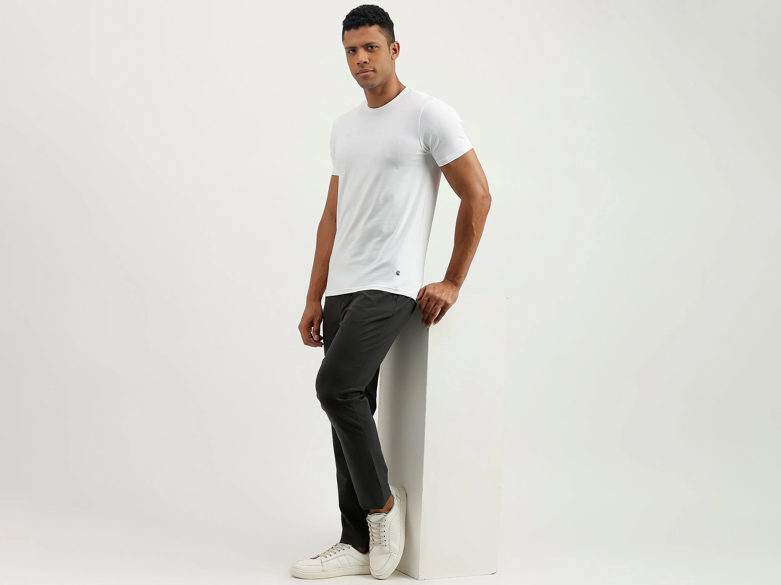 Solid Slim Fit Trousers